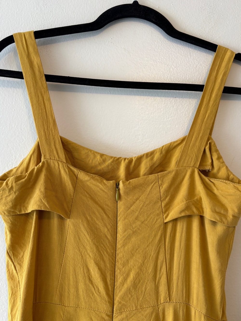 Birds of North America Sandgrouse Jumpsuit In Mustard Yellow Size 6 Square-Neck - Picture 6 of 15